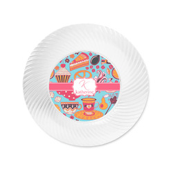 Dessert & Coffee Plastic Party Appetizer & Dessert Plates - 6" (Personalized)