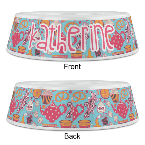 Dessert & Coffee Plastic Pet Bowls - Large - APPROVAL