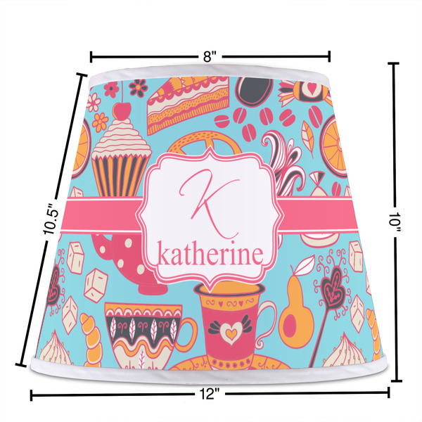 Dessert & Coffee Poly Film Empire Lampshade - Dimensions