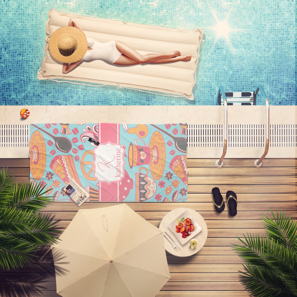 Dessert & Coffee Pool Towel Lifestyle