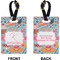 Dessert & Coffee Rectangle Luggage Tag (Front + Back)