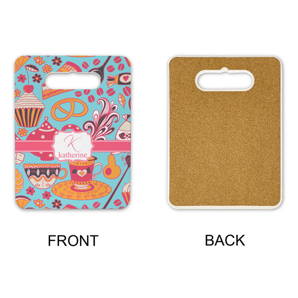 Dessert & Coffee Rectangle Trivet with Handle - APPROVAL