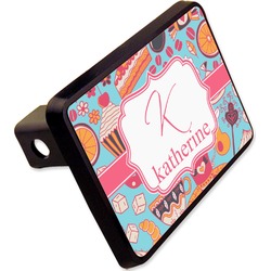 Dessert & Coffee Rectangular Trailer Hitch Cover - 2" (Personalized)