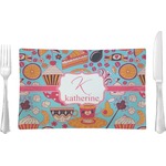 Dessert & Coffee Glass Rectangular Lunch / Dinner Plate (Personalized)