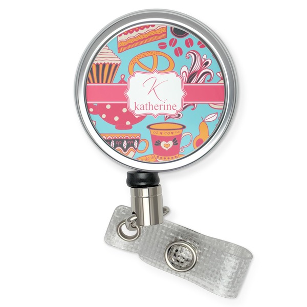 Custom Dessert & Coffee Retractable Badge Reel (Personalized)