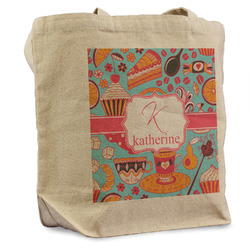 Dessert & Coffee Reusable Cotton Grocery Bag (Personalized)