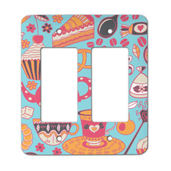 Dessert & Coffee Rocker Style Light Switch Cover - Two Switch