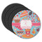 Dessert & Coffee Round Rubber Backed Coasters - Set of 4 (Personalized)