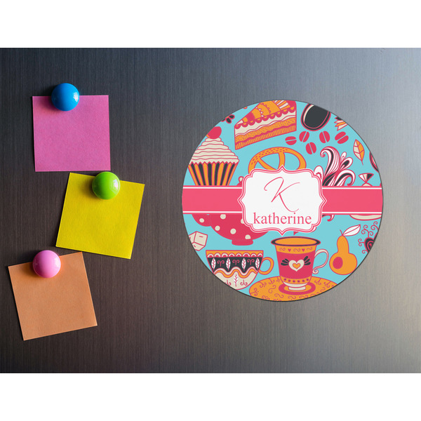 Dessert & Coffee Round Fridge Magnet - LIFESTYLE