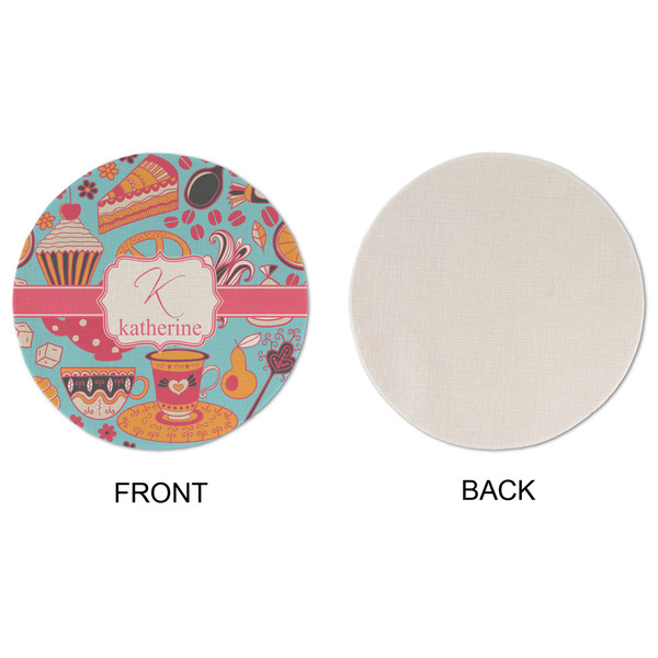 Dessert & Coffee Round Linen Placemats - APPROVAL (single sided)