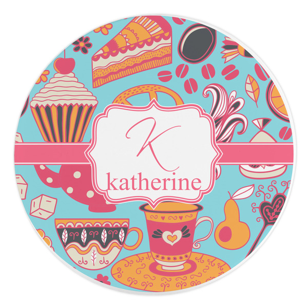 Custom Dessert & Coffee Round Stone Trivet (Personalized)