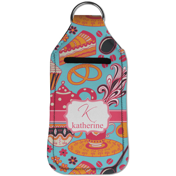 Dessert & Coffee Sanitizer Holder Keychain - Large (Front)