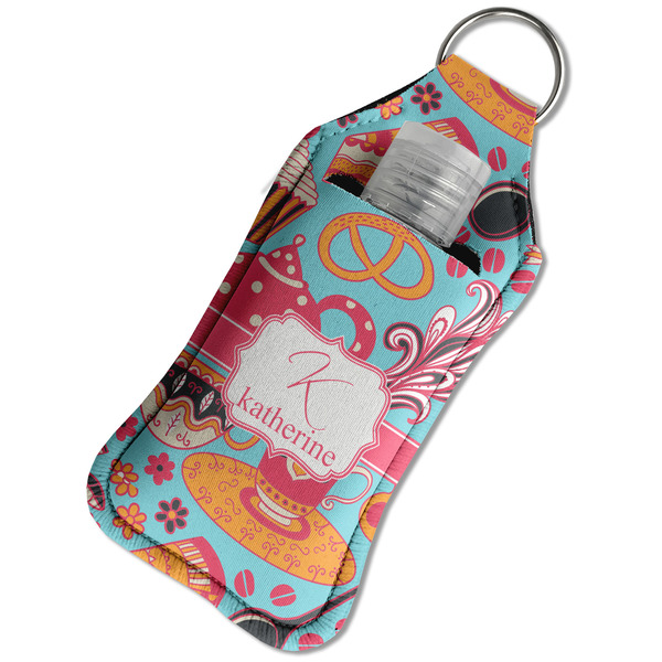 Dessert & Coffee Sanitizer Holder Keychain - Large in Case