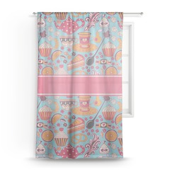 Dessert & Coffee Sheer Curtain (Personalized)