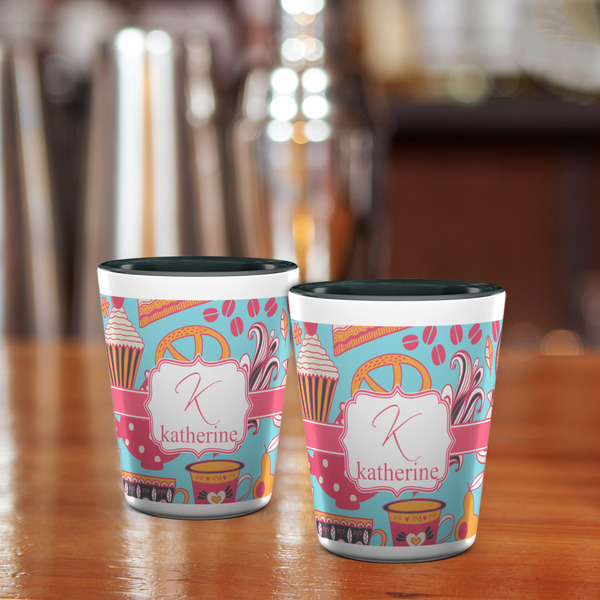 Dessert & Coffee Shot Glass - Two Tone - LIFESTYLE