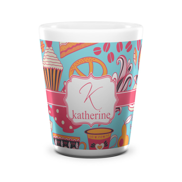 Dessert & Coffee Shot Glass - White - FRONT