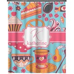 Dessert & Coffee Extra Long Shower Curtain - 70"x84" (Personalized)