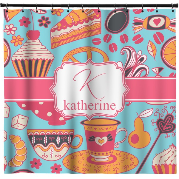 Custom Dessert & Coffee Shower Curtain - Custom Size (Personalized)