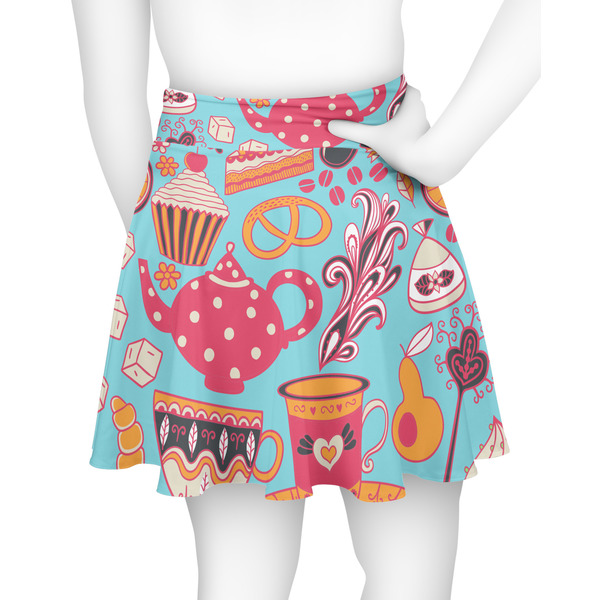 Dessert & Coffee Skater Skirt - Back