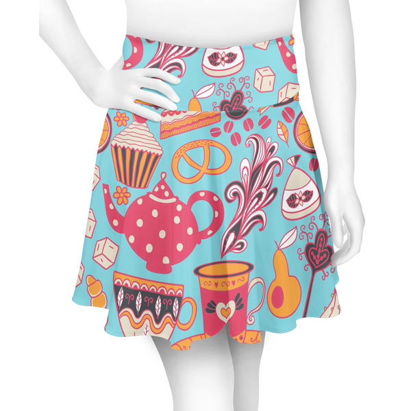 Custom Dessert & Coffee Skater Skirt - Medium