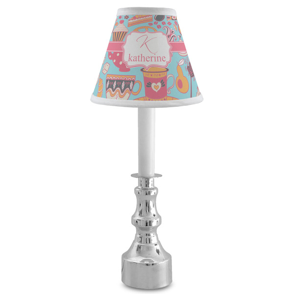 Dessert & Coffee Small Chandelier Lamp - LIFESTYLE (on candle stick)