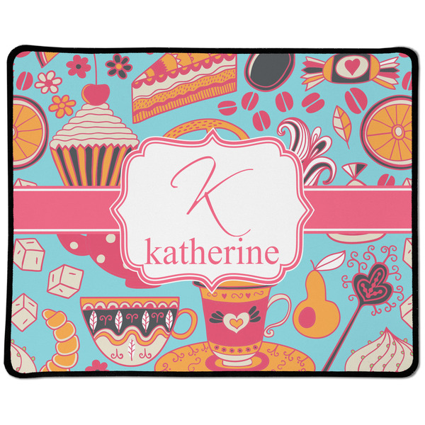 Custom Dessert & Coffee Large Gaming Mouse Pad - 12.5" x 10" (Personalized)