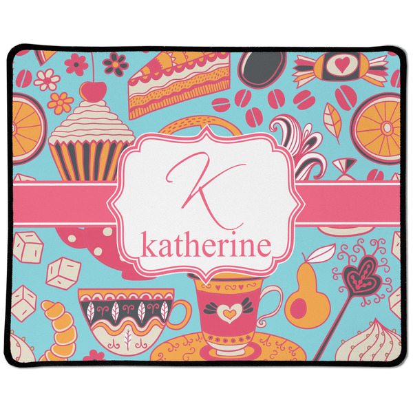 Custom Dessert & Coffee Large Gaming Mouse Pad - 12.5" x 10" (Personalized)