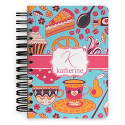 Dessert & Coffee Spiral Notebook - 5x7 w/ Name and Initial