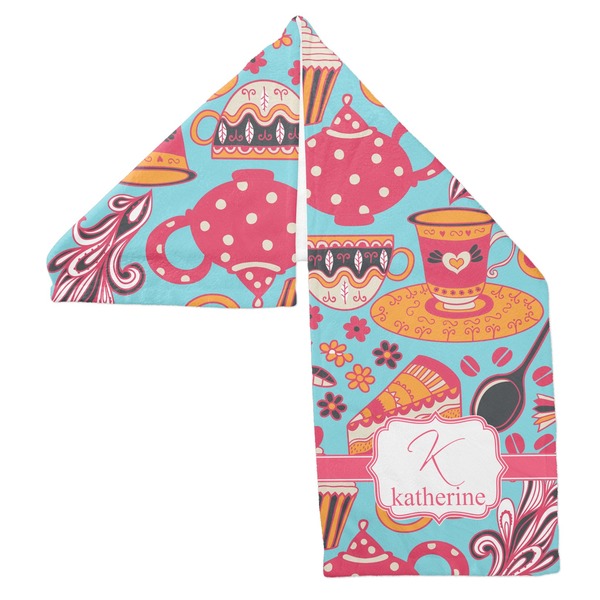 Dessert & Coffee Sports Towel Folded - Both Sides Showing