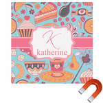Dessert & Coffee Square Car Magnet - 6" (Personalized)