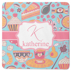 Dessert & Coffee Square Rubber Backed Coaster (Personalized)