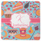 Dessert & Coffee Square Rubber Backed Coaster (Personalized)