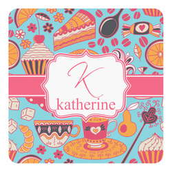 Dessert & Coffee Square Decal - Large (Personalized)
