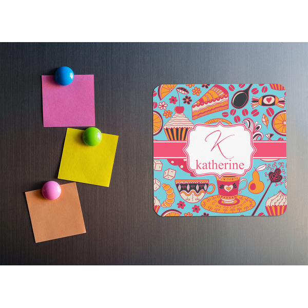 Dessert & Coffee Square Fridge Magnet - LIFESTYLE