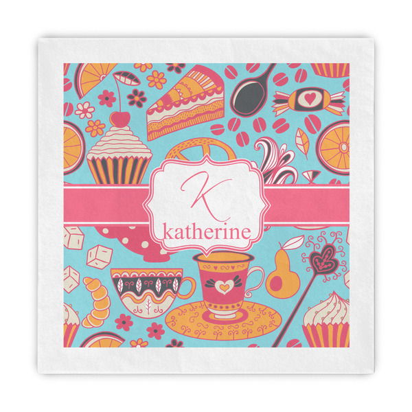 Custom Dessert & Coffee Decorative Paper Napkins (Personalized)