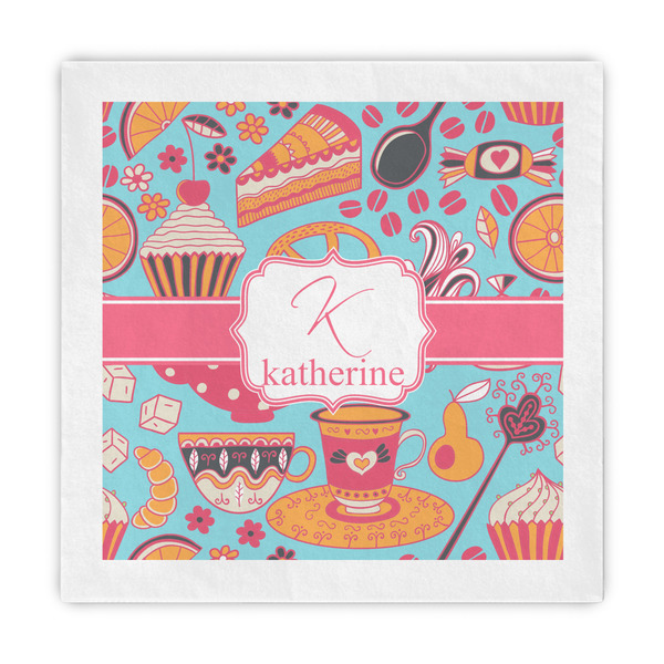 Custom Dessert & Coffee Standard Decorative Napkins (Personalized)
