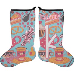 Dessert & Coffee Holiday Stocking - Double-Sided - Neoprene (Personalized)