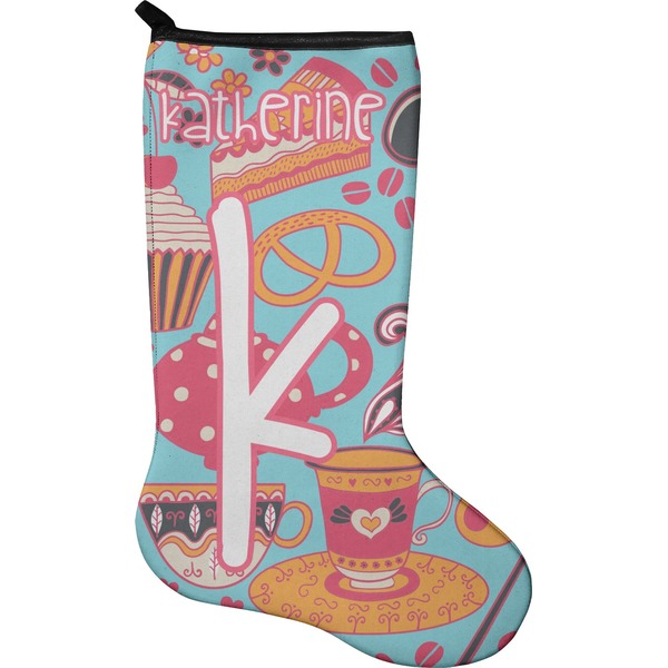 Custom Dessert & Coffee Holiday Stocking - Neoprene (Personalized)