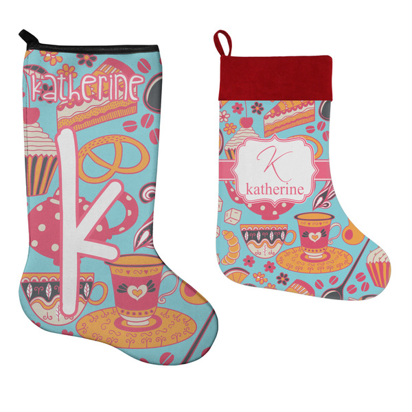 Dessert & Coffee Stockings - Side by Side compare