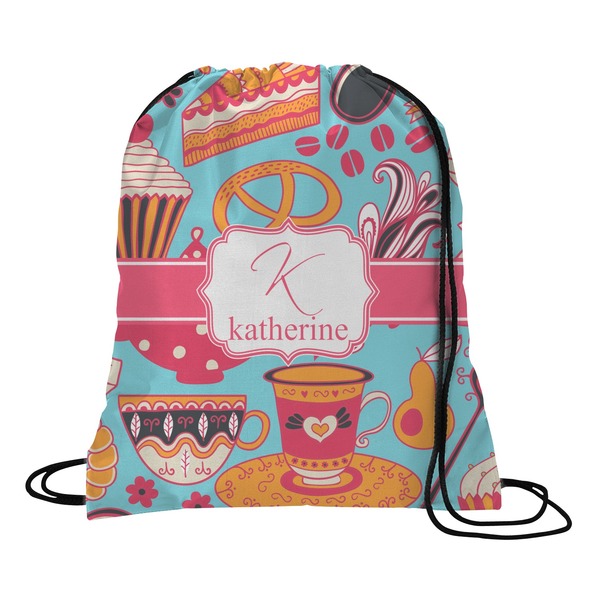 Custom Dessert & Coffee Drawstring Backpack (Personalized)