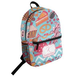 Dessert & Coffee Student Backpack (Personalized)