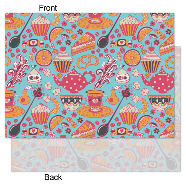 Dessert & Coffee Tissue Paper - Lightweight - Large - Front & Back