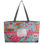 Dessert & Coffee Beach Totes Bag - w/ Black Handles (Personalized)