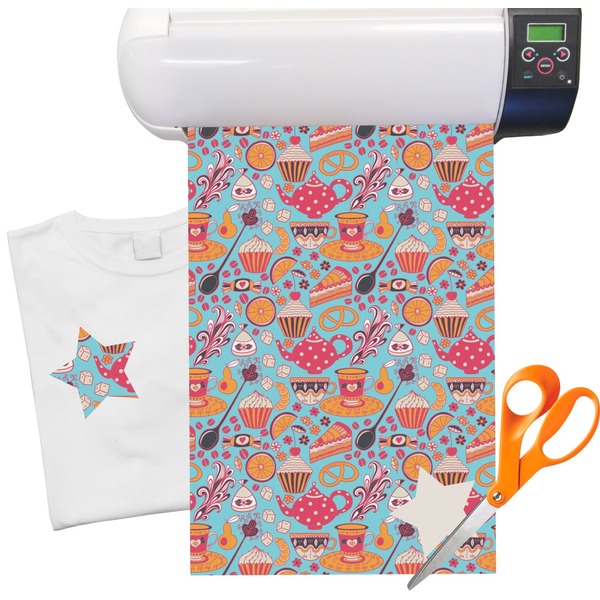Custom Dessert & Coffee Heat Transfer Vinyl Sheet (12"x18")