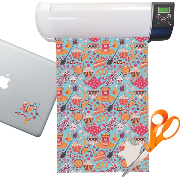 Custom Dessert & Coffee Sticker Vinyl Sheet (Permanent)
