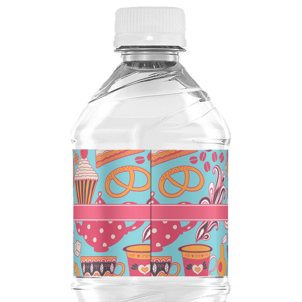 Dessert & Coffee Water Bottle Label - Back View