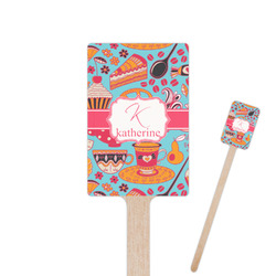Dessert & Coffee 6.25" Rectangle Wooden Stir Sticks - Double Sided (Personalized)