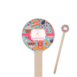 Dessert & Coffee Round Wooden Stir Sticks (Personalized)