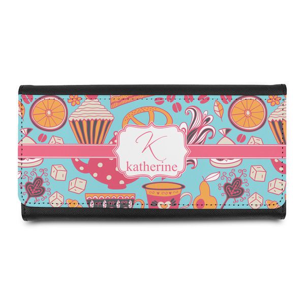 Custom Dessert & Coffee Leatherette Ladies Wallet (Personalized)