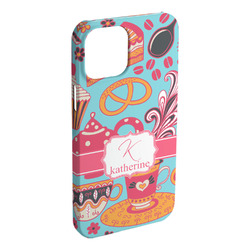 Dessert & Coffee iPhone Case - Plastic - iPhone 15 Pro Max (Personalized)